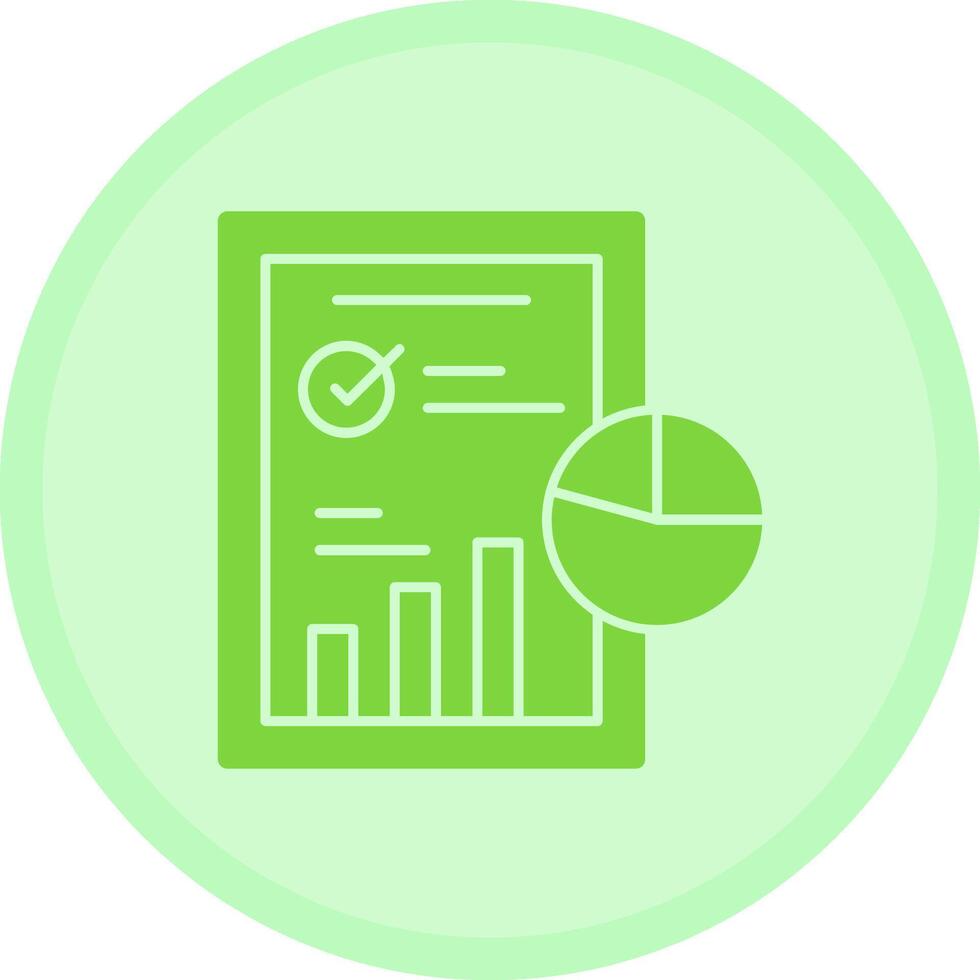 Industry Analysis Multicolor Circle Icon vector