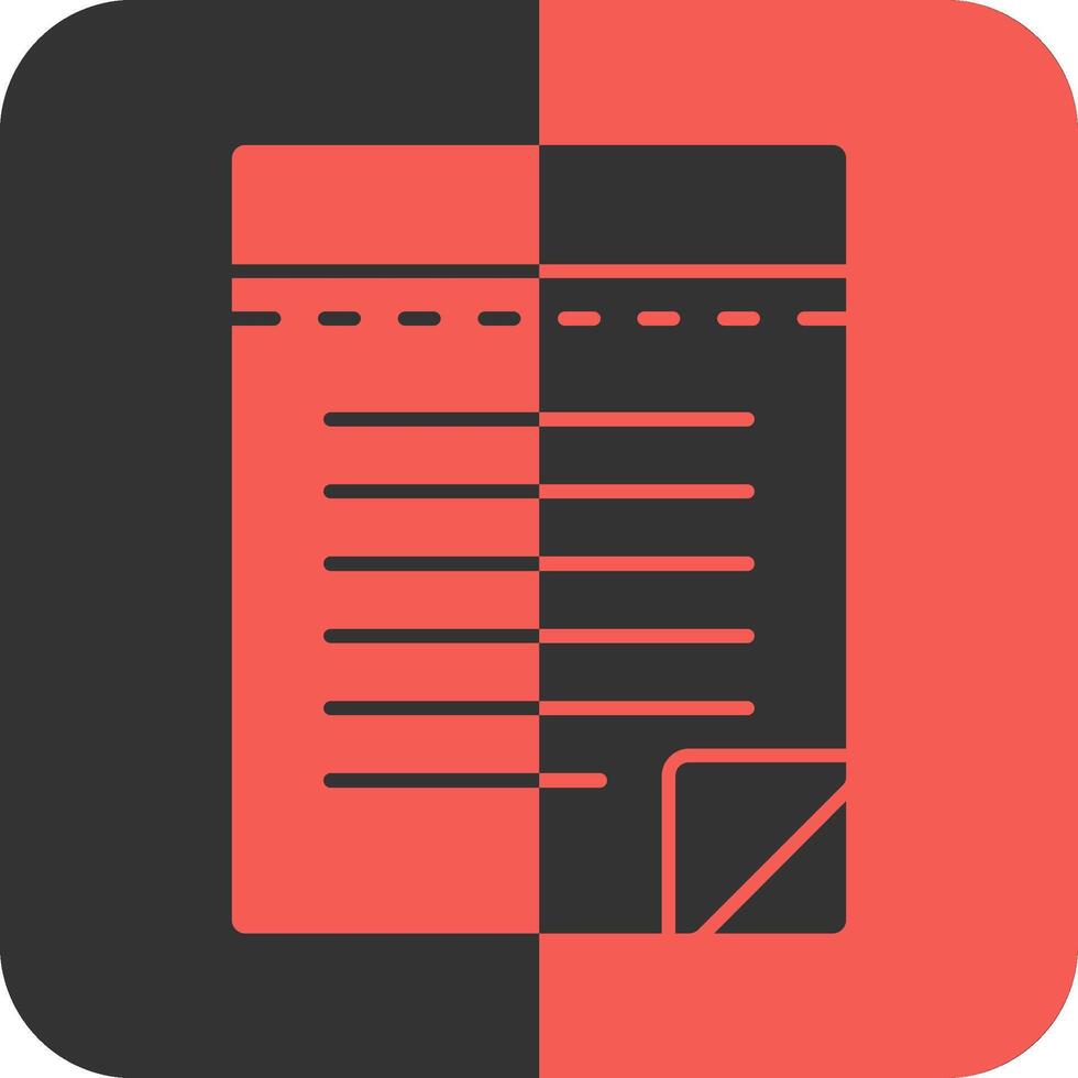 Notepad Red Inverse Icon vector