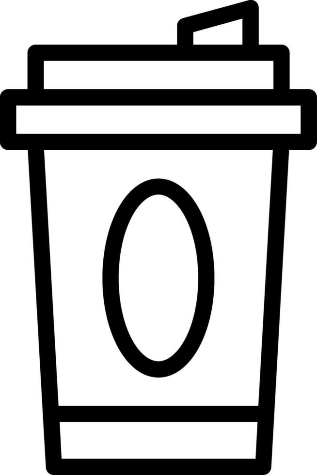 Coffee Cup Line Icon vector