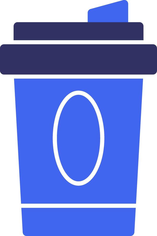 Coffee Cup Solid Two Color Icon vector