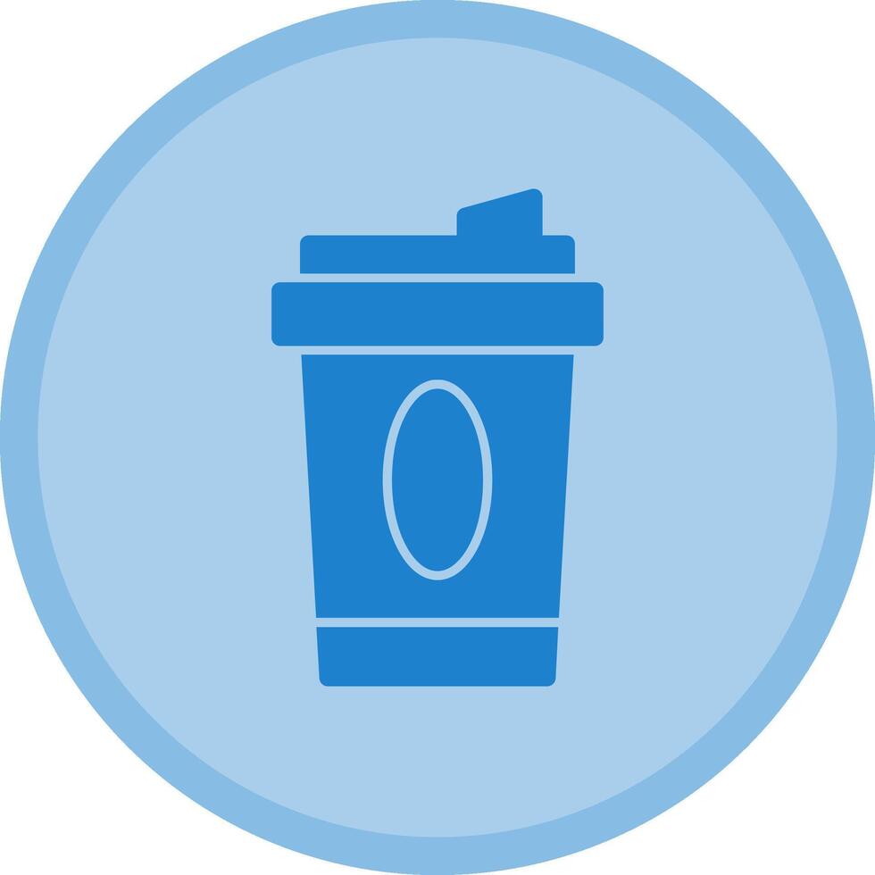 Coffee Cup Multicolor Circle Icon vector