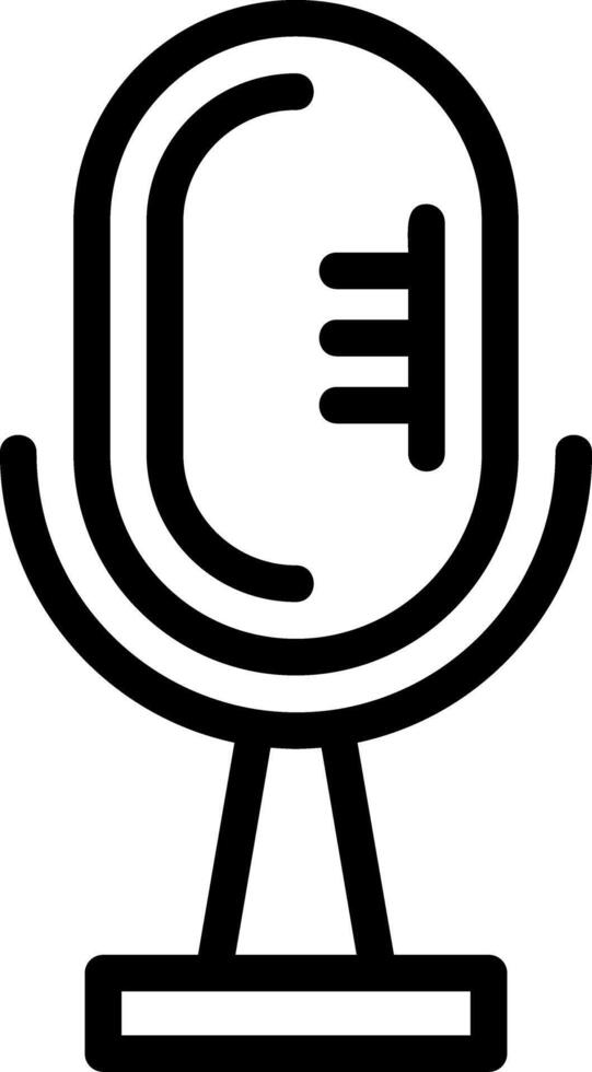 Microphone Line Icon vector