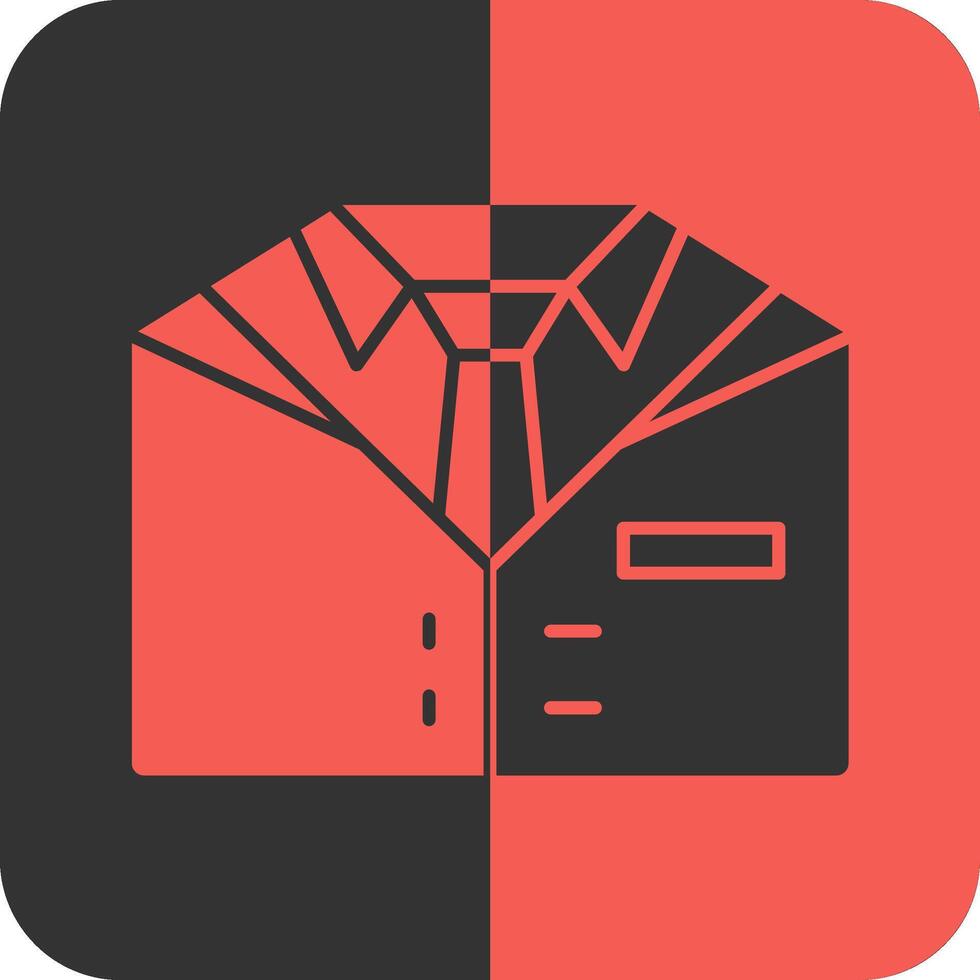 Suit Red Inverse Icon vector