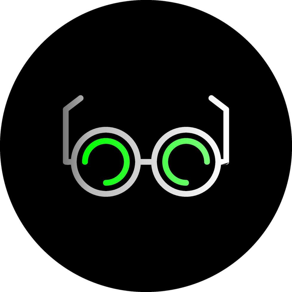 Glasses Dual Gradient Circle Icon vector