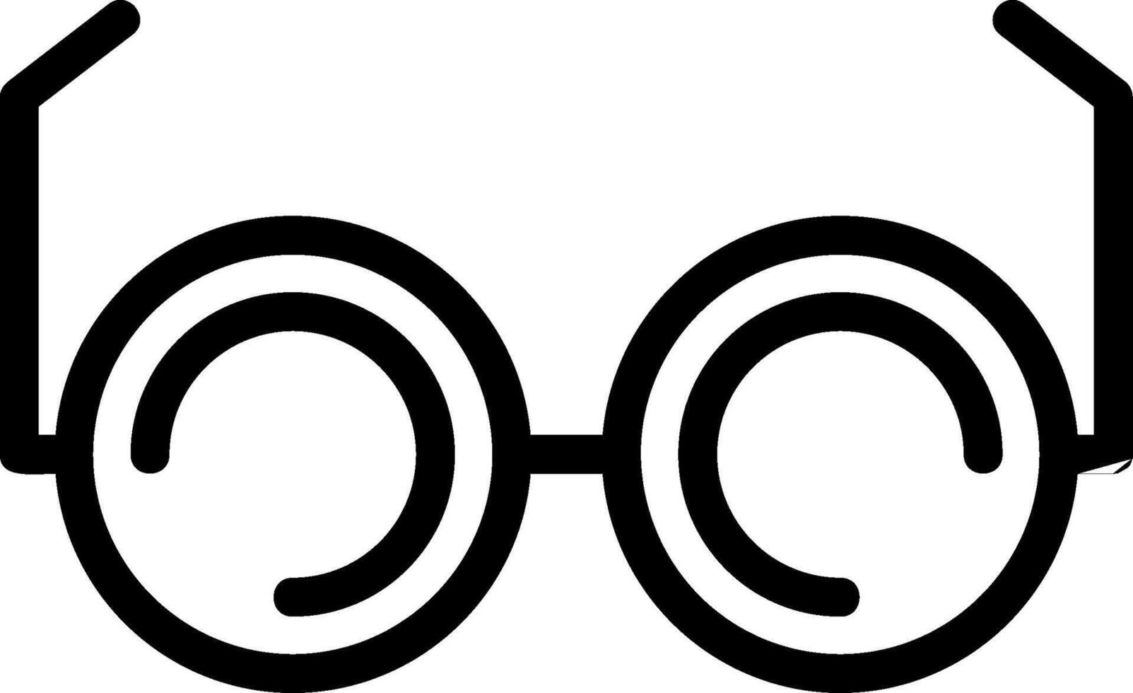 icono de línea de gafas vector