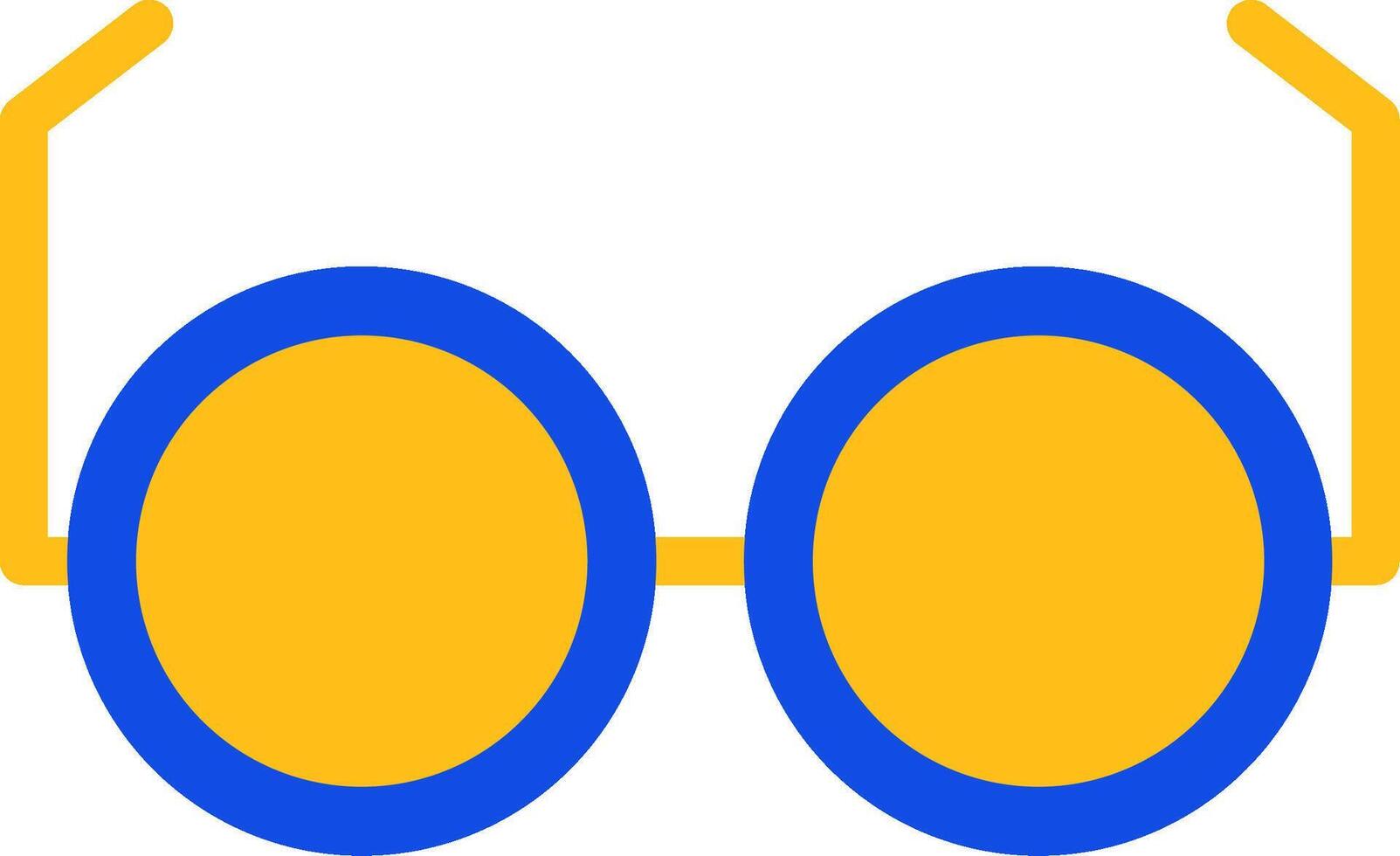 Glasses Flat Two color Icon vector