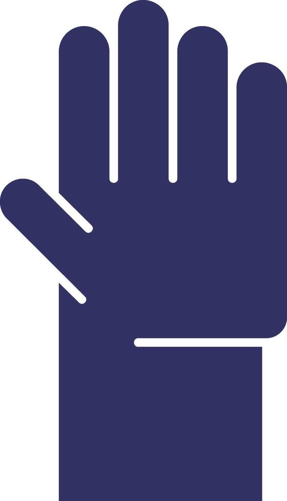 Hand Raise Solid Two Color Icon vector