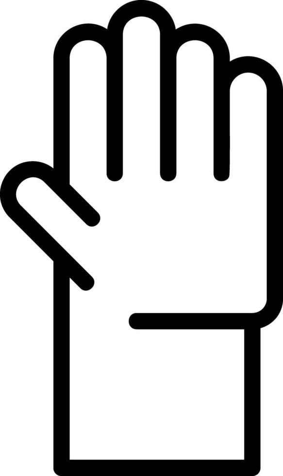 Hand Raise Line Icon vector