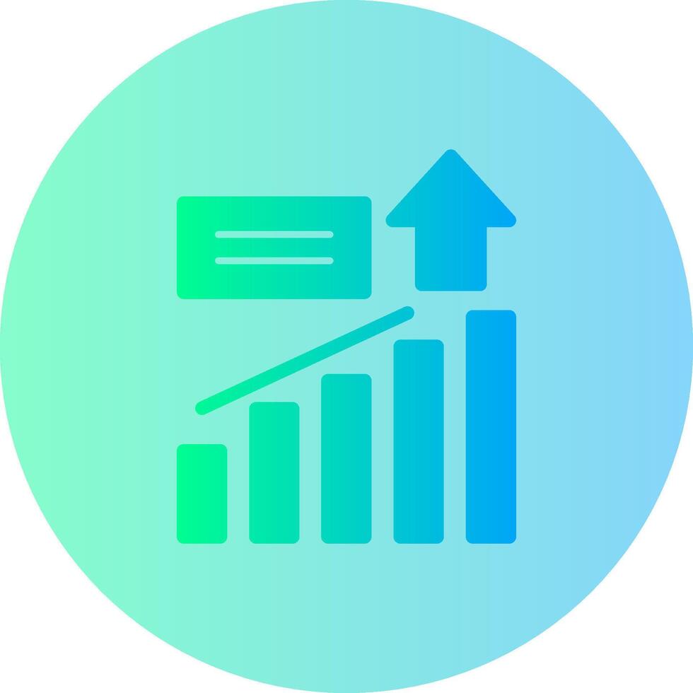 Growth Gradient Circle Icon vector