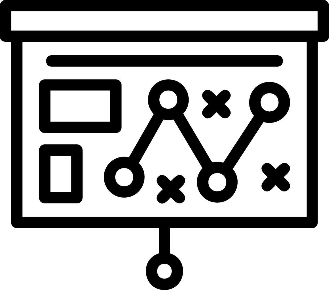 Strategy Line Icon vector