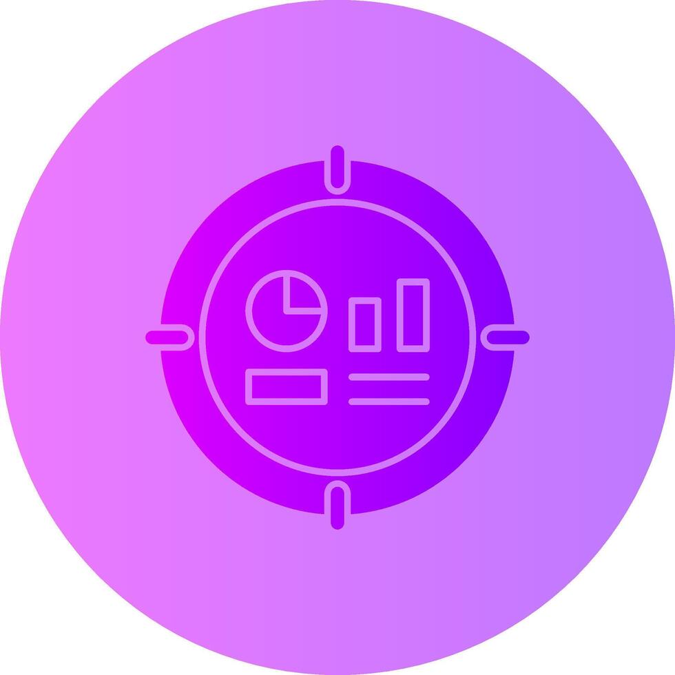 Target Gradient Circle Icon vector