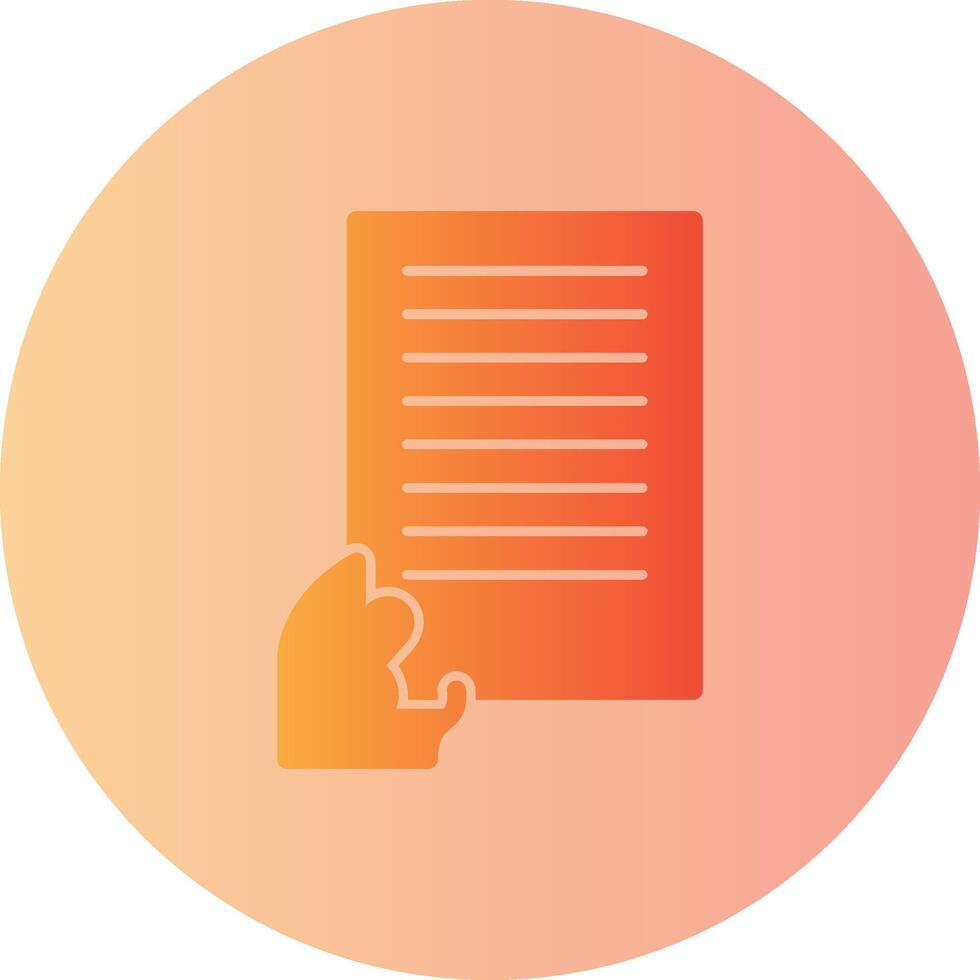 Handover Gradient Circle Icon vector
