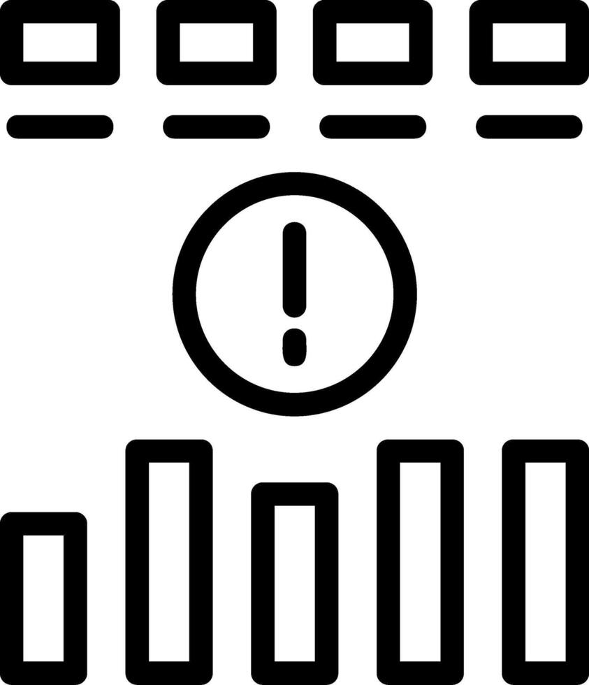 Risk Line Icon vector