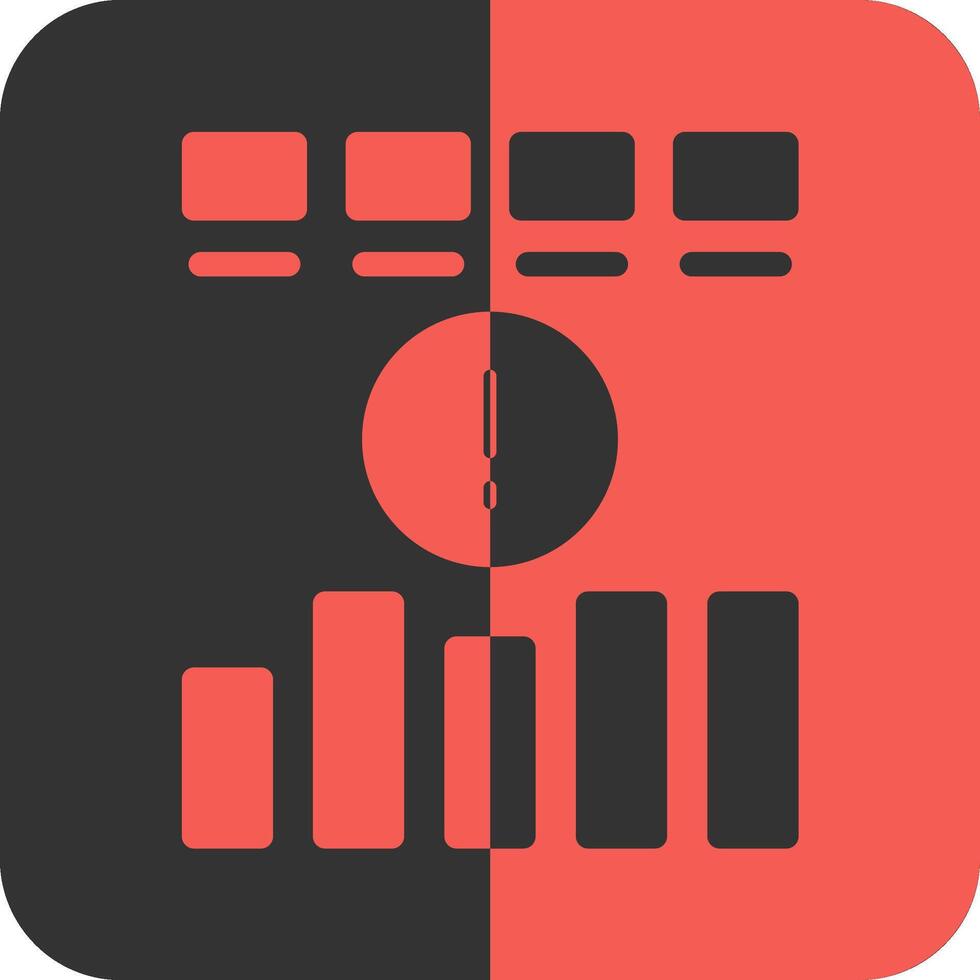Risk Red Inverse Icon vector