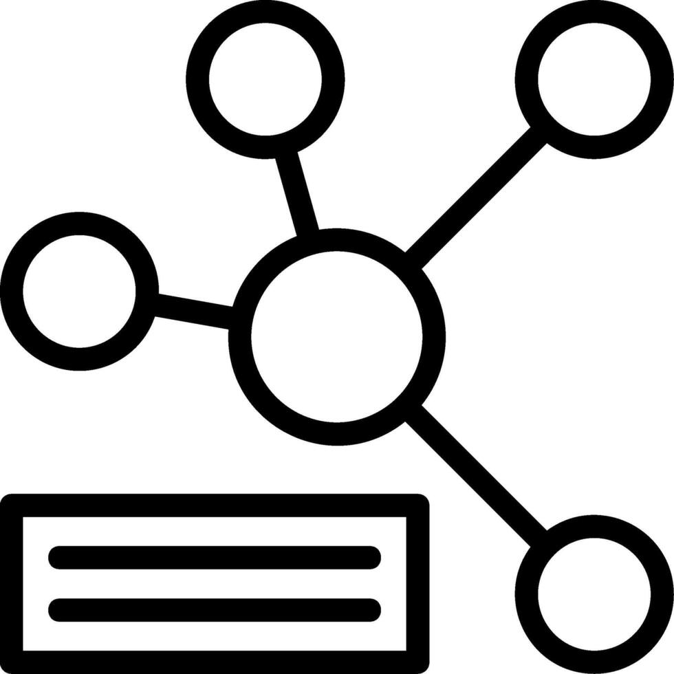 Network Line Icon vector