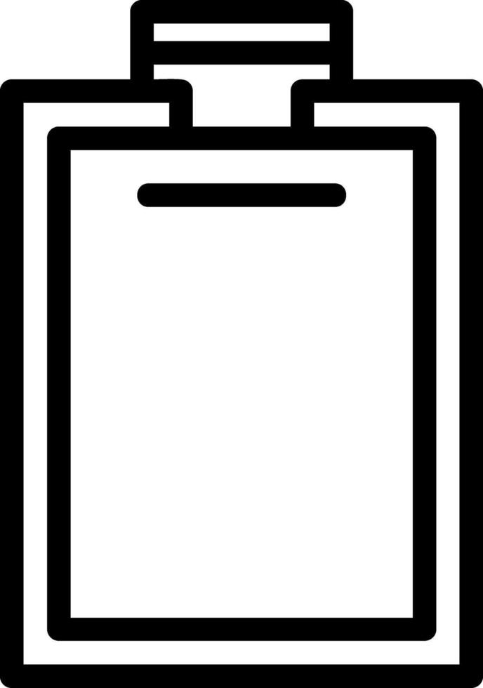 Clipboard Line Icon vector