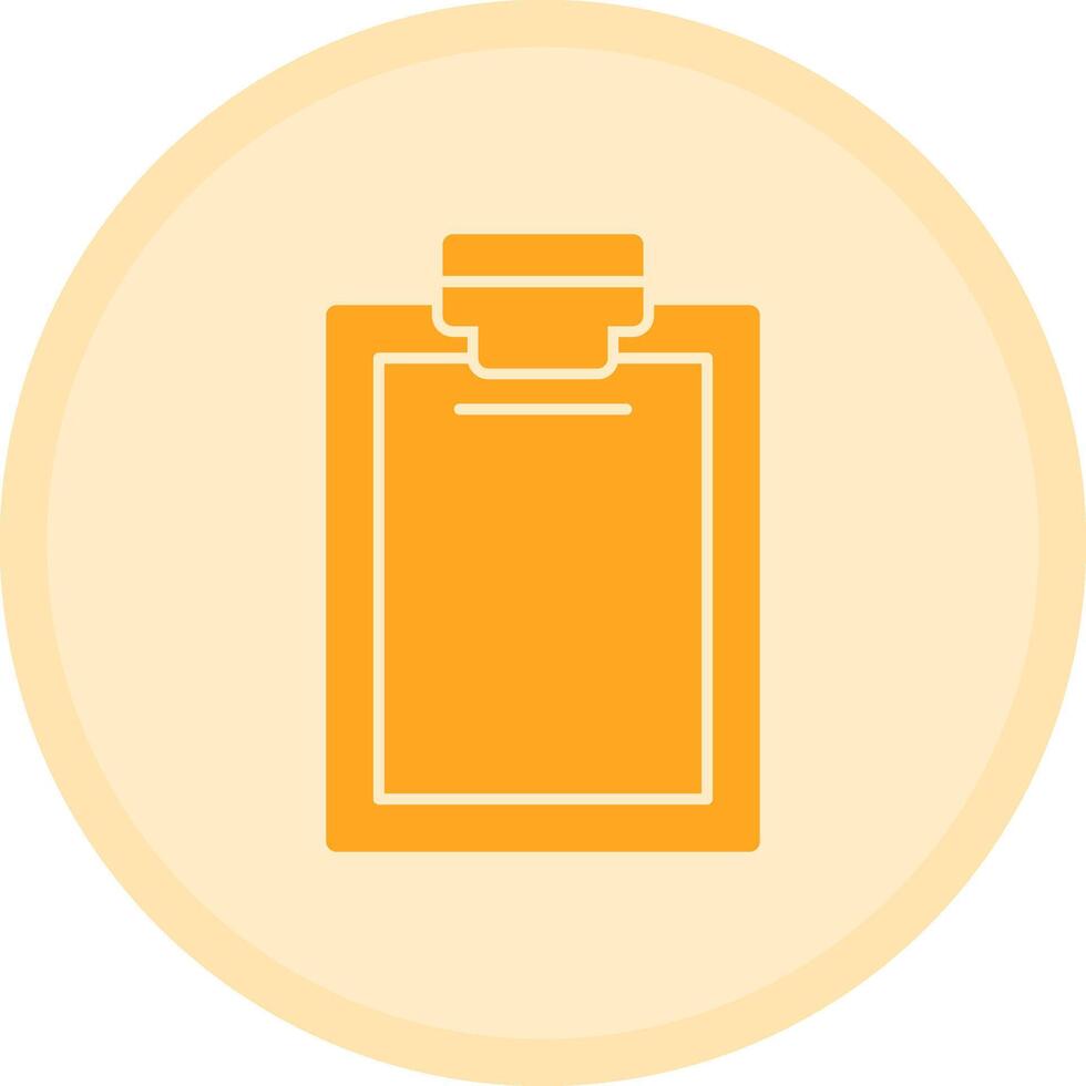 Clipboard Multicolor Circle Icon vector