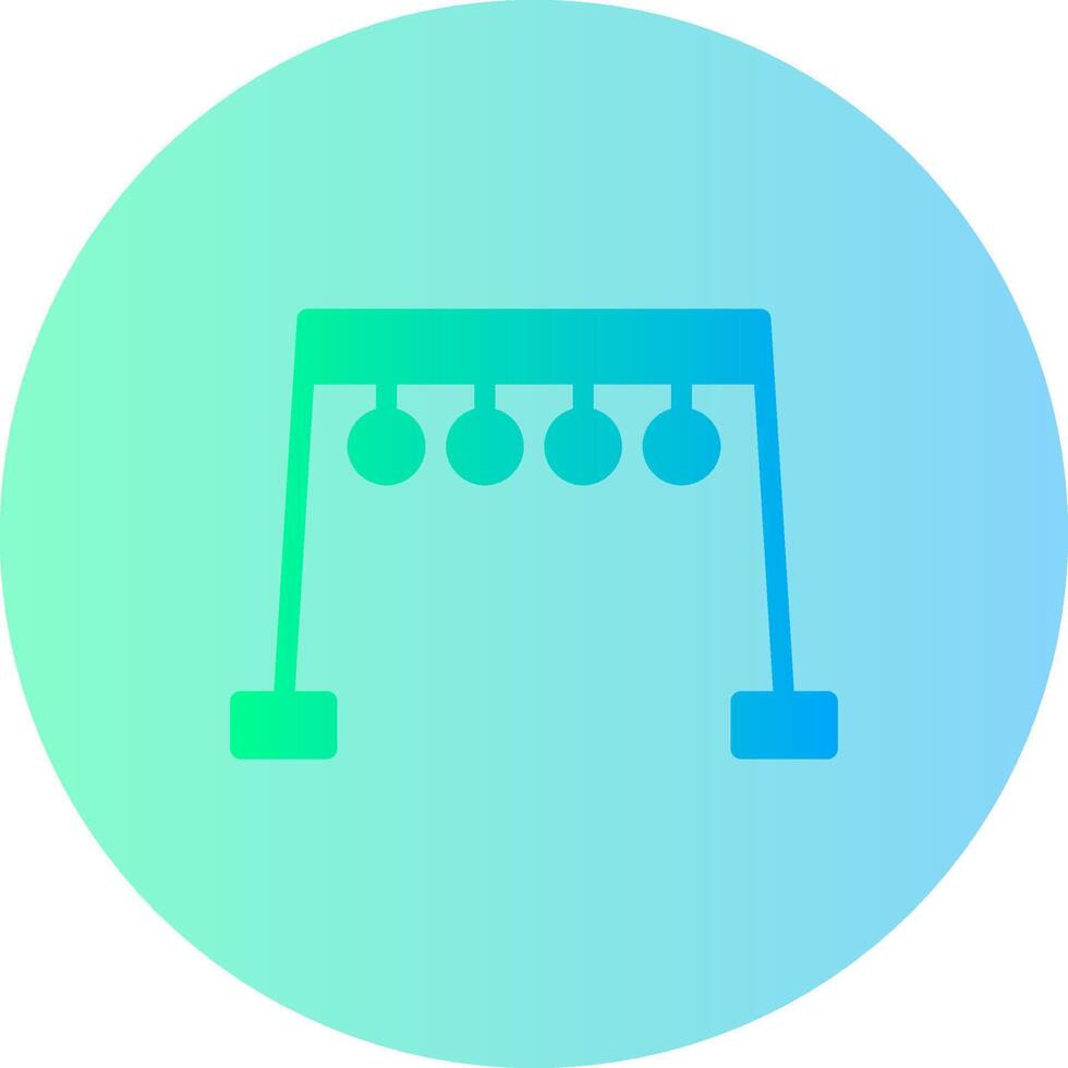 Monkey Bars Gradient Circle Icon vector