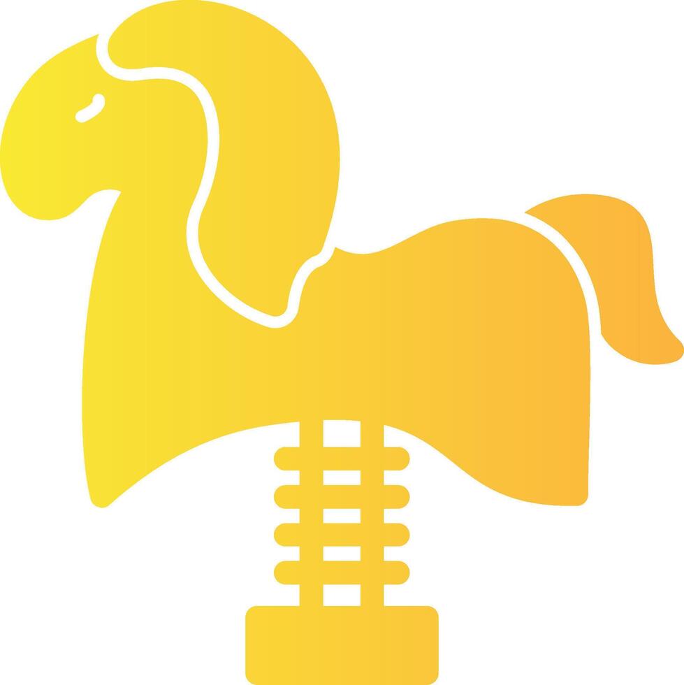 Spring Rider Solid Multi Gradient Icon vector