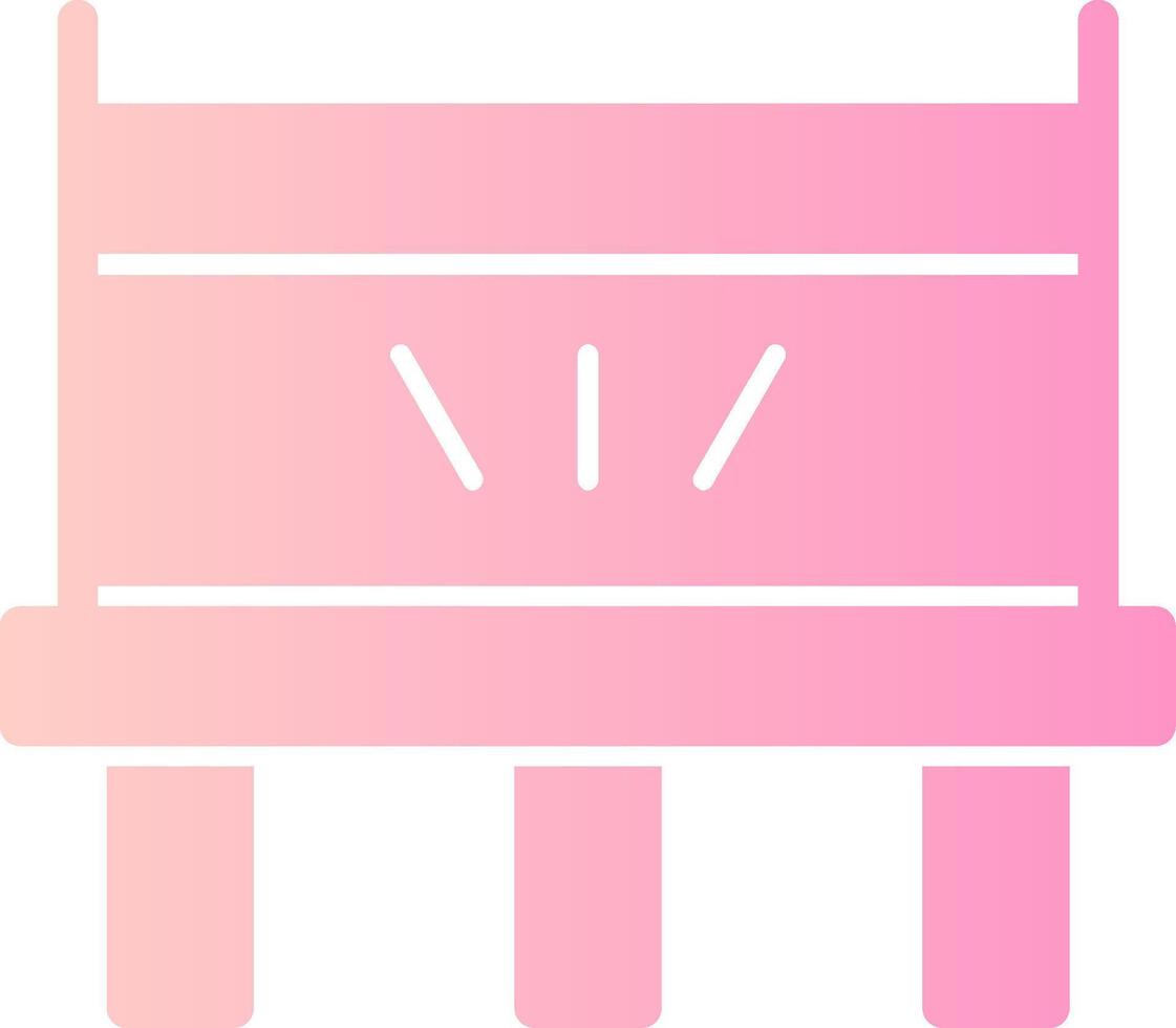 Trampoline Solid Multi Gradient Icon vector