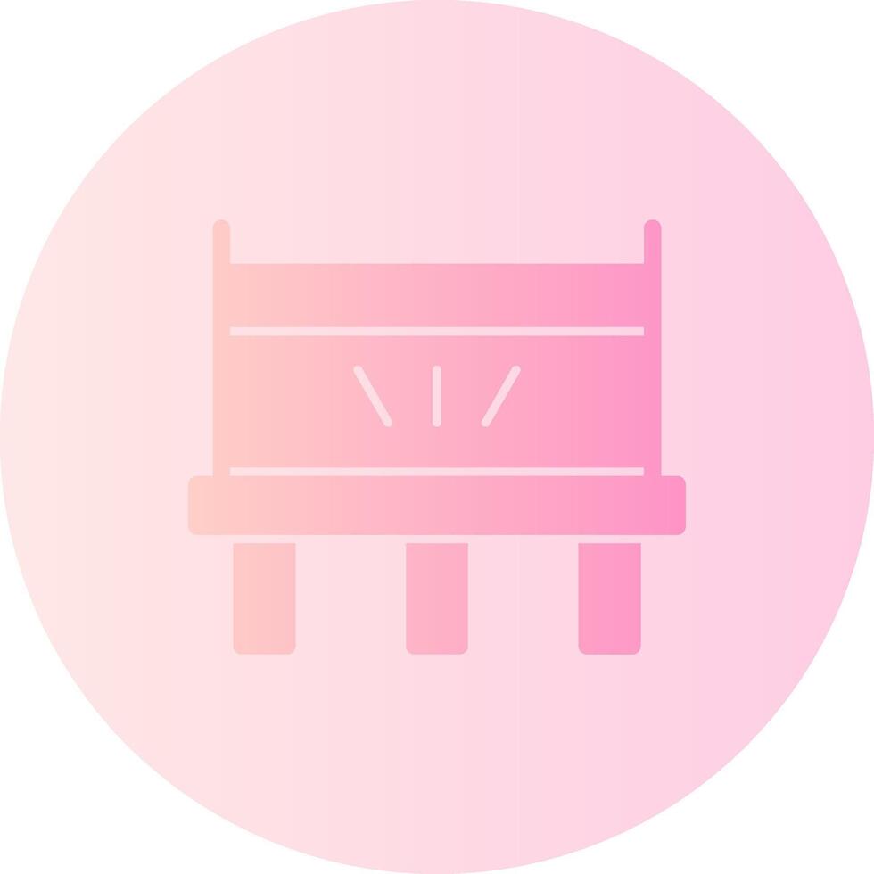 Trampoline Gradient Circle Icon vector