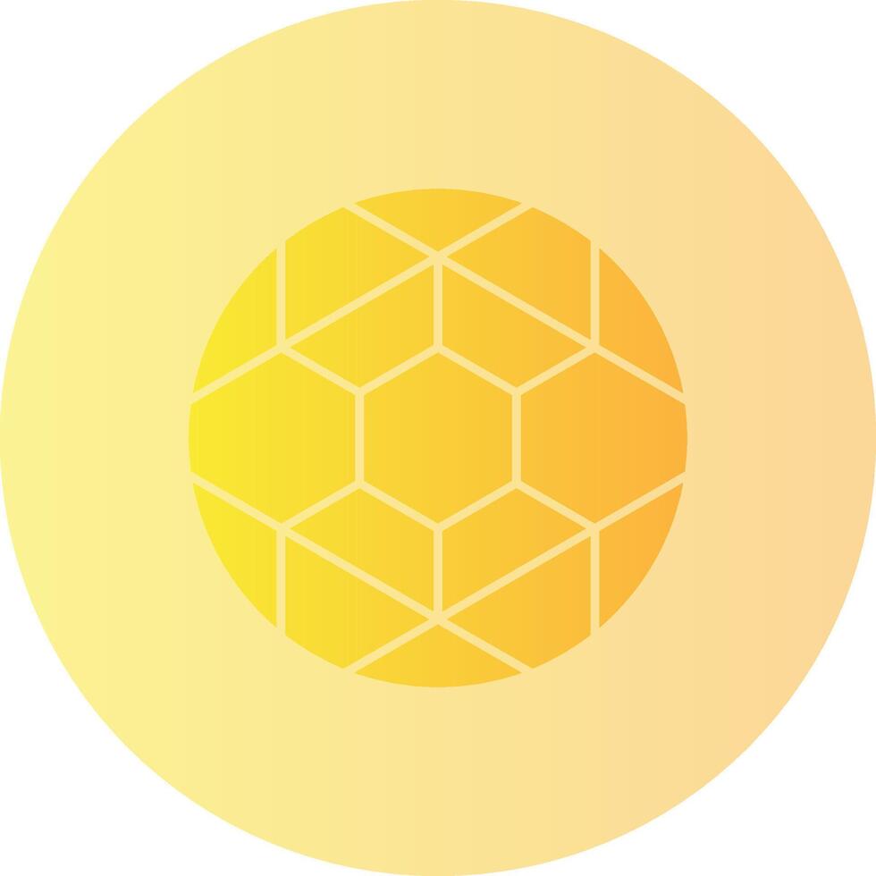 Soccer Ball Gradient Circle Icon vector