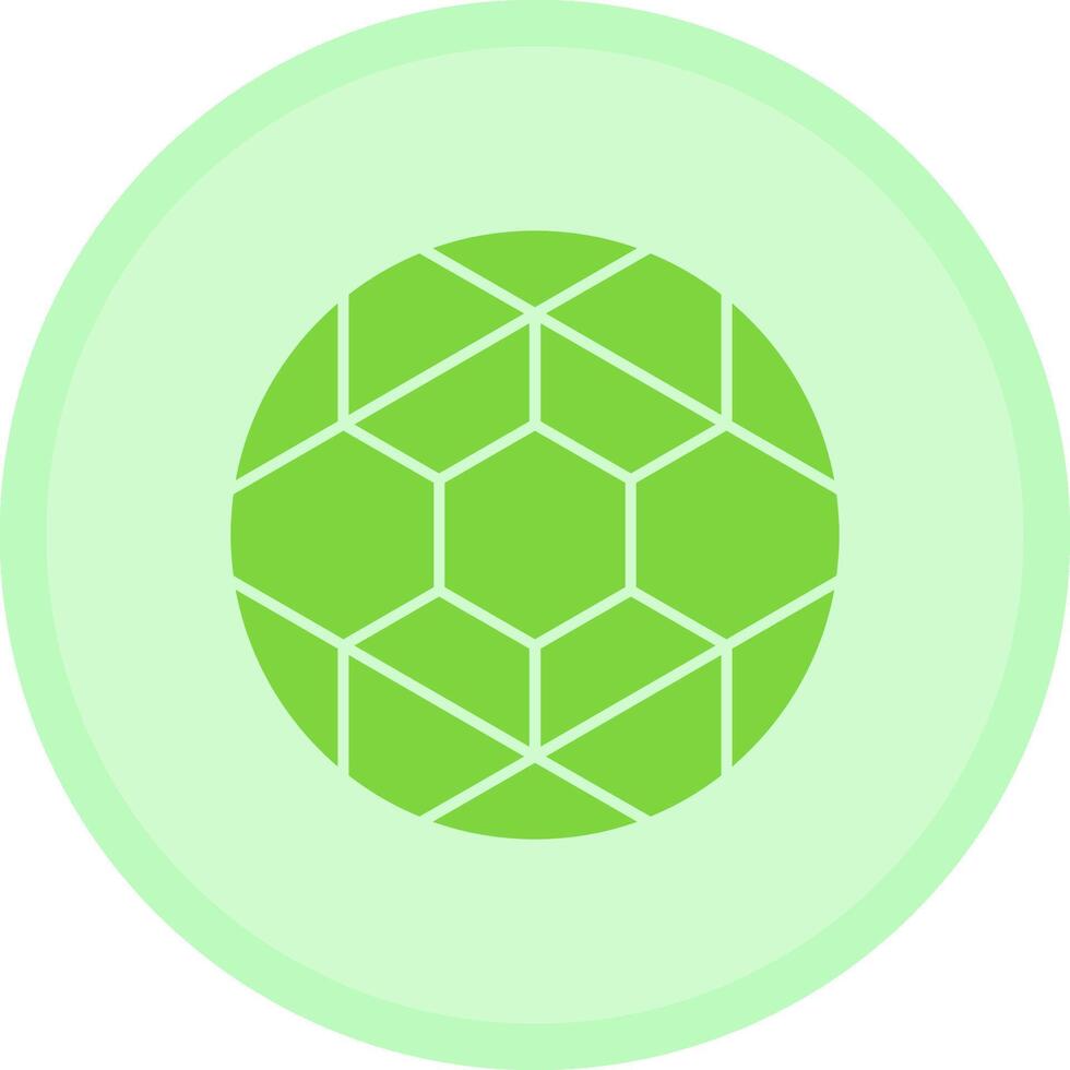 Soccer Ball Multicolor Circle Icon vector