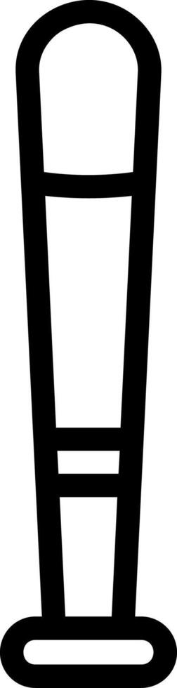 Baseball Bat Line Icon vector