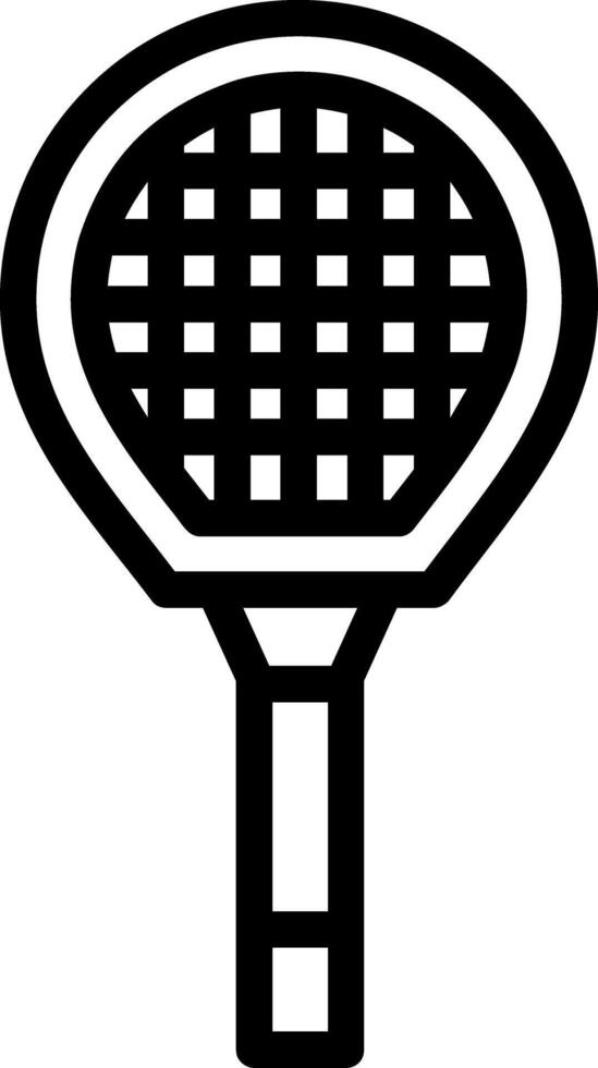 Badminton Racket Line Icon vector