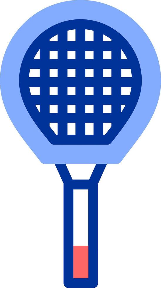 Badminton Racket Color Filled Icon vector