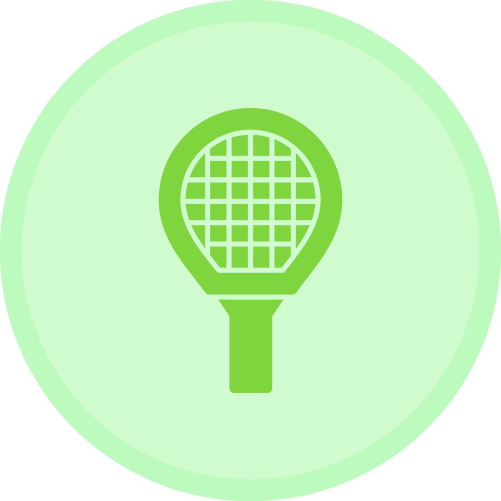 Tennis Racket Multicolor Circle Icon vector