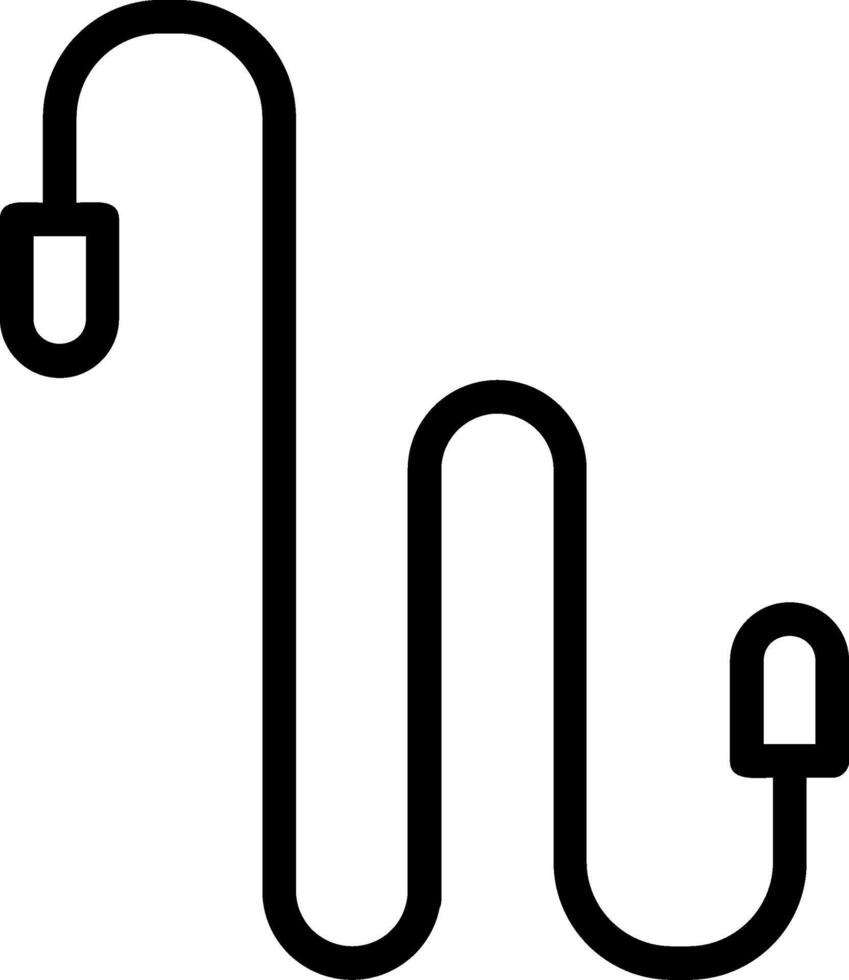 Jump Rope Line Icon vector