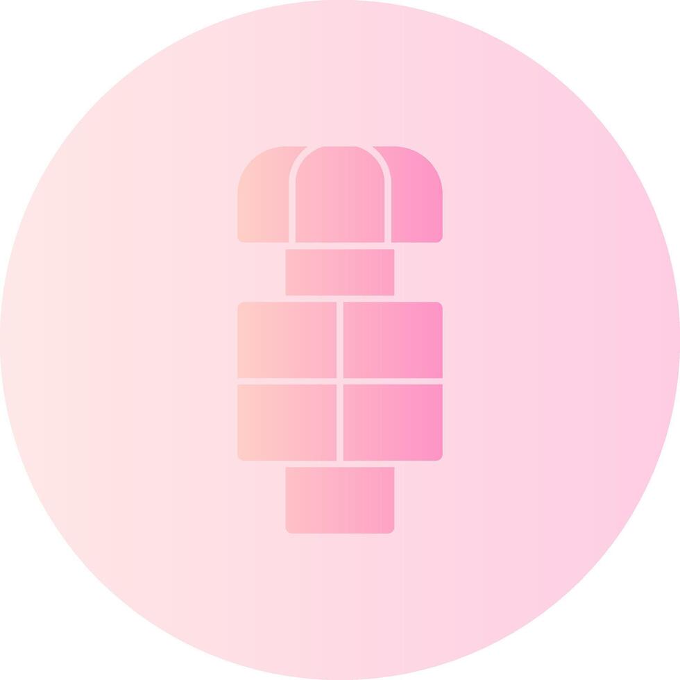 Hopscotch Gradient Circle Icon vector