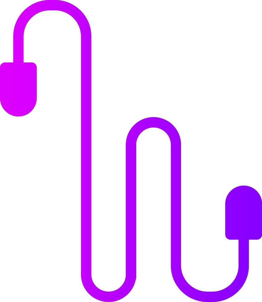 Jump Rope Solid Multi Gradient Icon vector