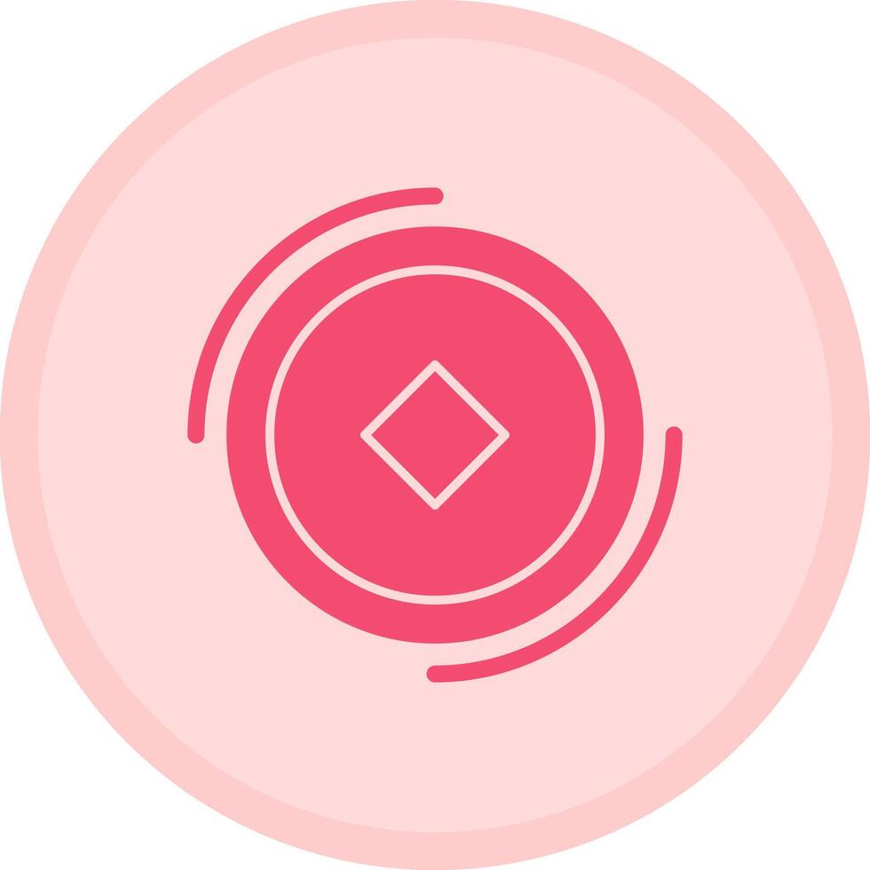 Frisbee Multicolor Circle Icon vector