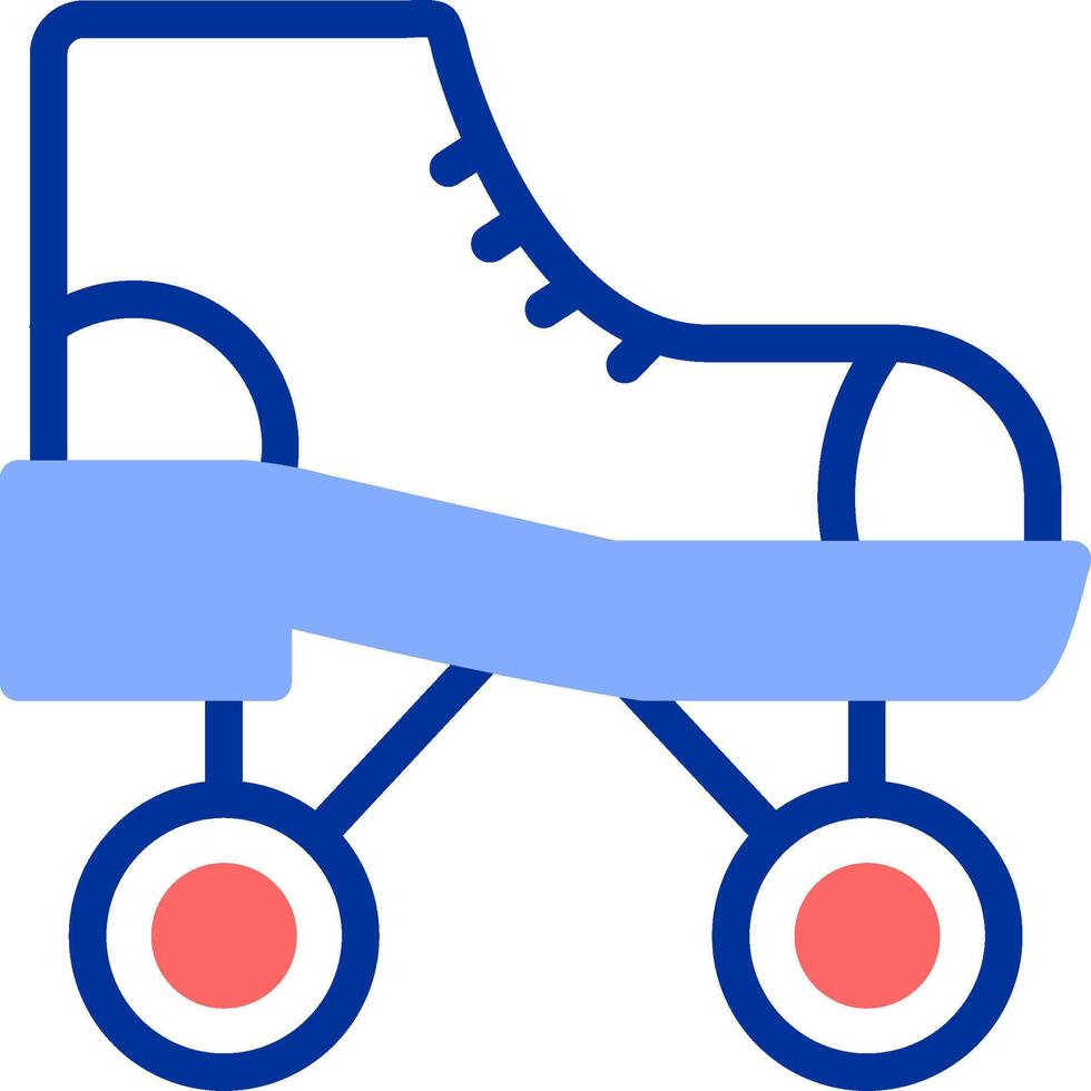 Roller Skate Color Filled Icon vector