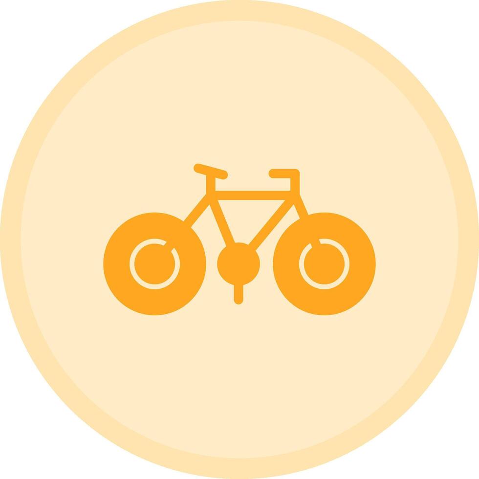 Bicycle Multicolor Circle Icon vector