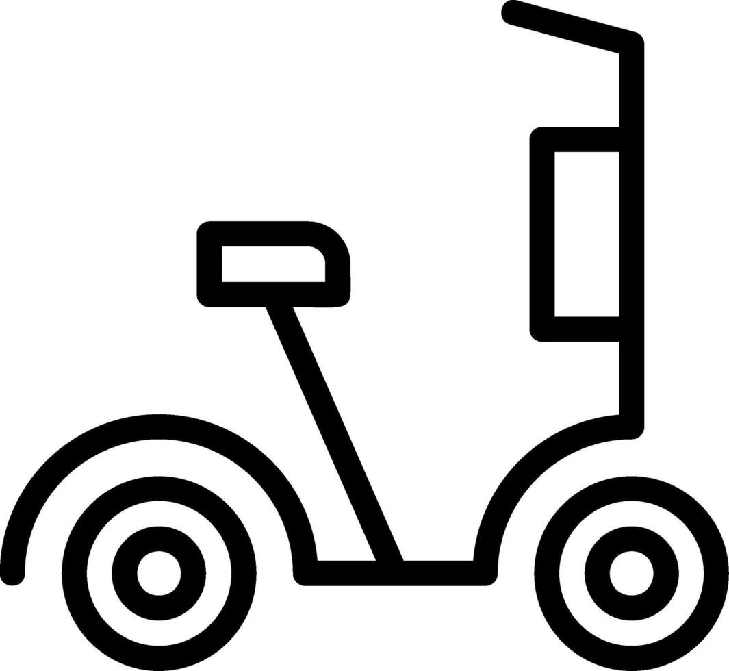 Scooter Line Icon vector