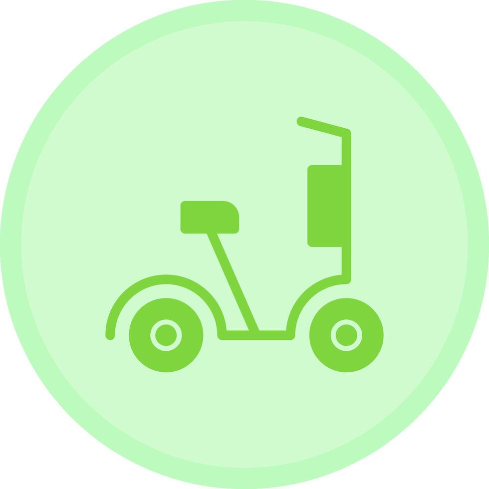 Scooter Multicolor Circle Icon vector