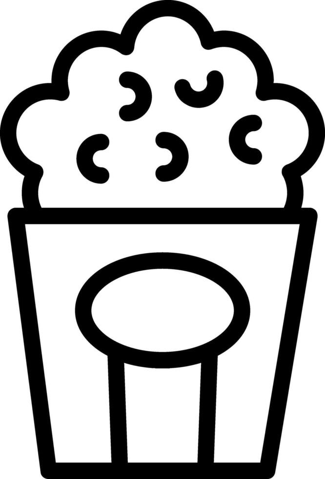Popcorn Line Icon vector