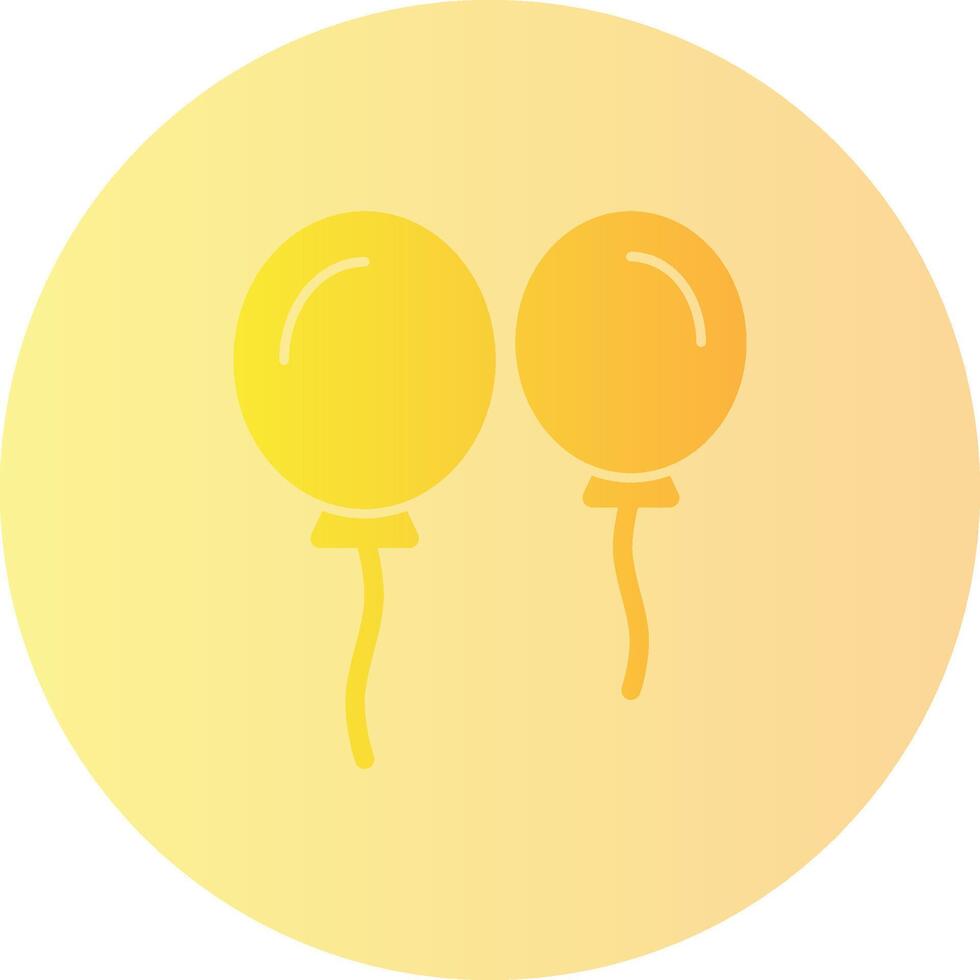 Balloon Gradient Circle Icon vector