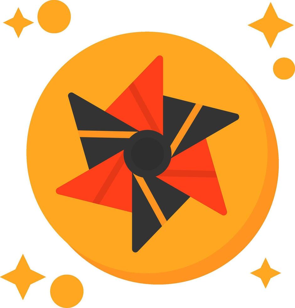Pinwheel Tailed Color Icon vector