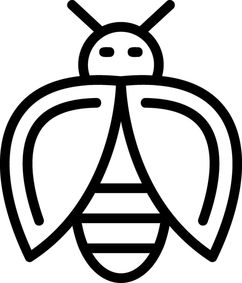 Firefly Line Icon vector