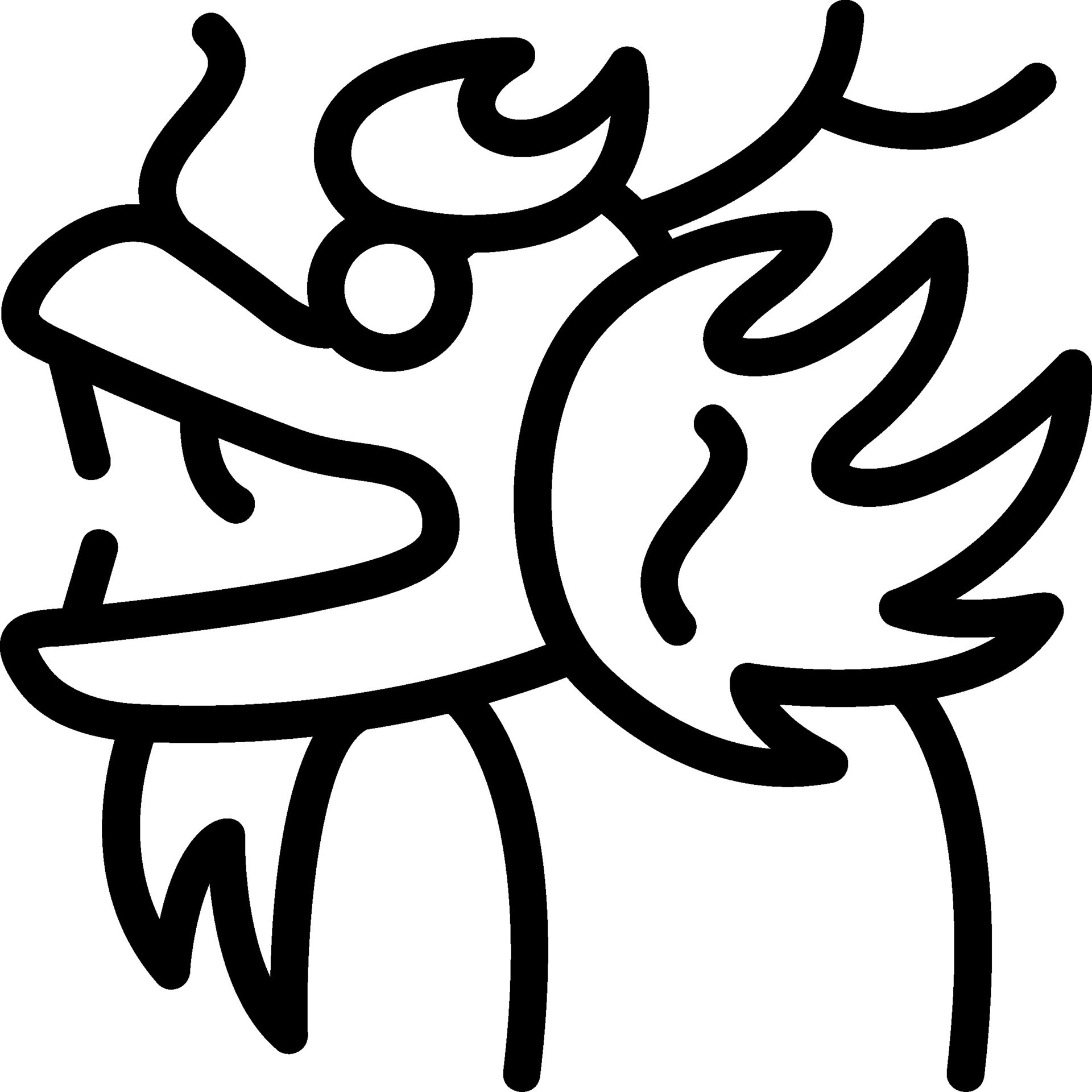 Dragon Line Icon 40950021 Vector Art at Vecteezy