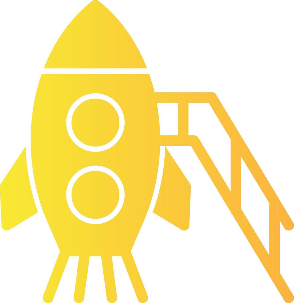 Rocket Solid Multi Gradient Icon vector
