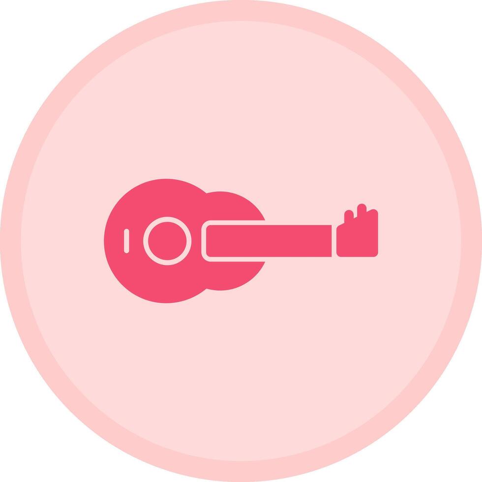 Guitar Multicolor Circle Icon vector