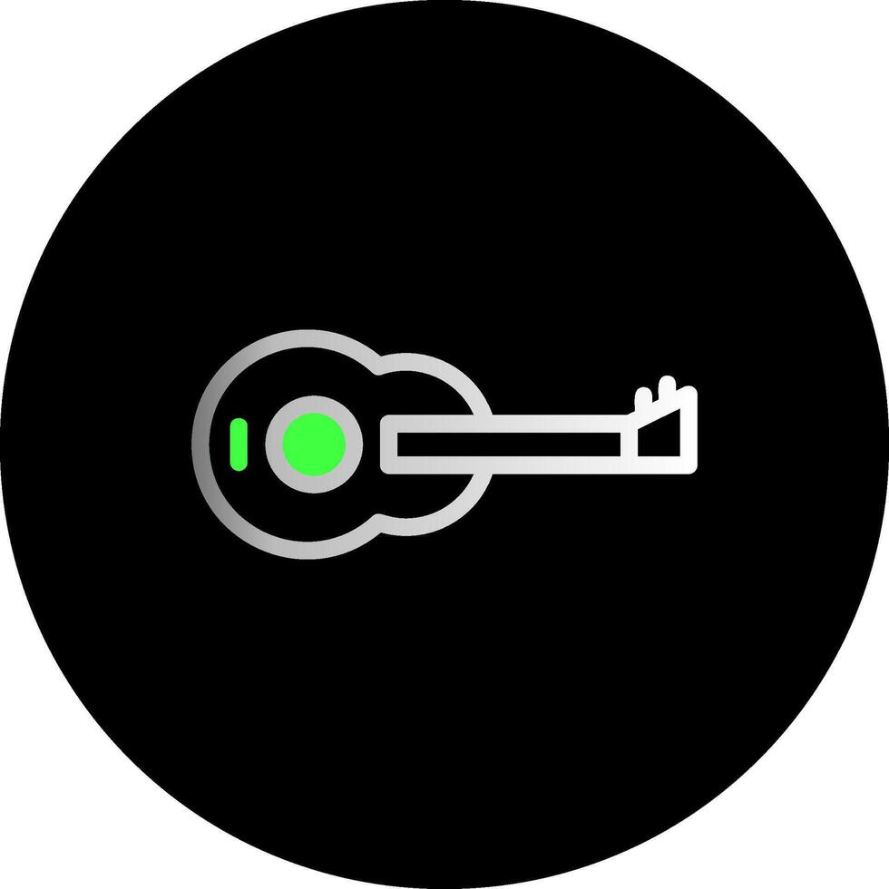 Guitar Dual Gradient Circle Icon vector