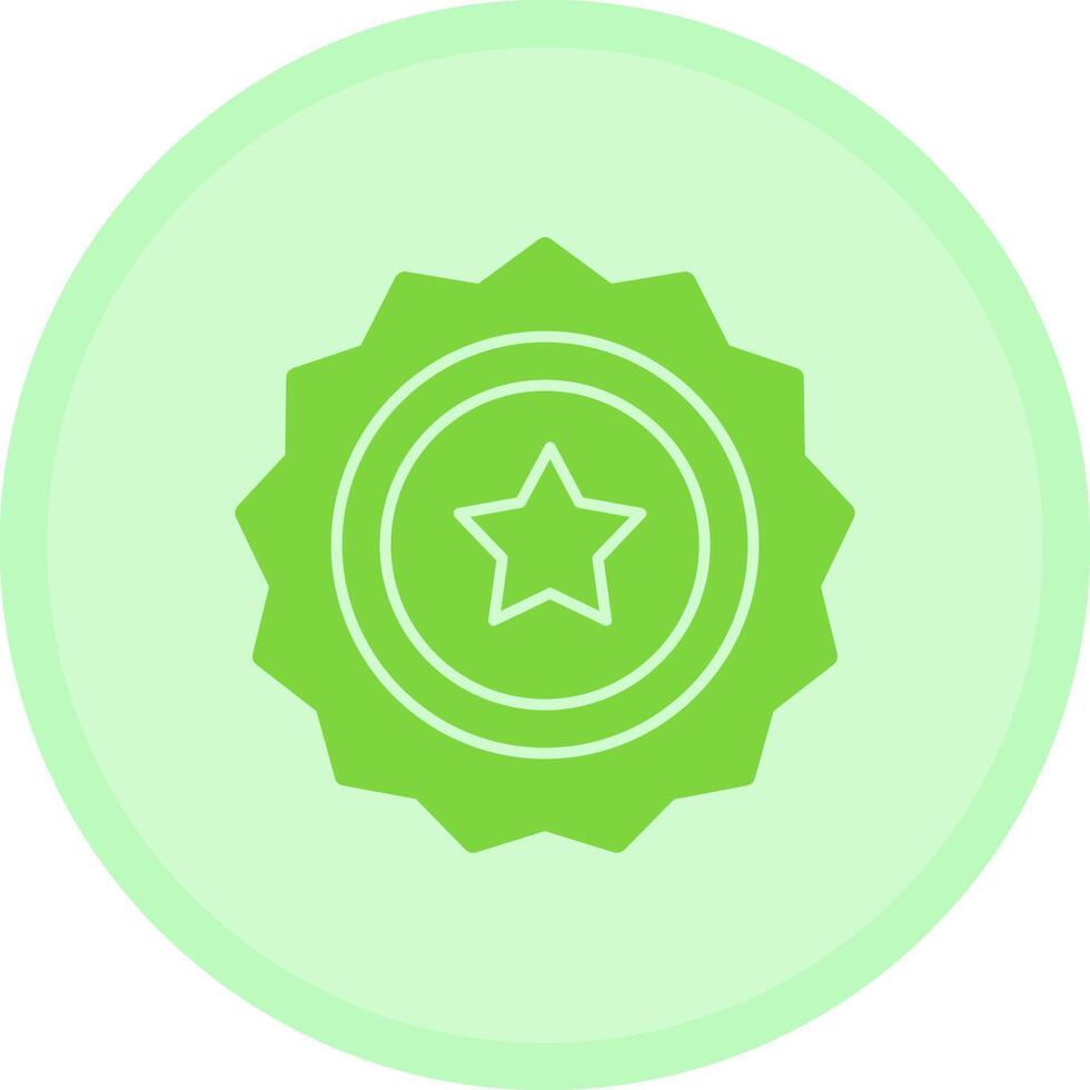 Sheriff Badge Multicolor Circle Icon vector