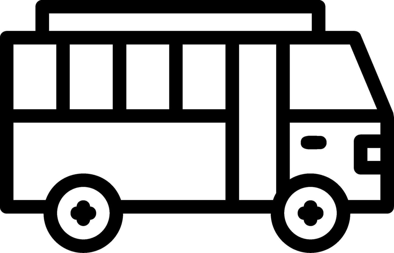 Bus Line Icon vector