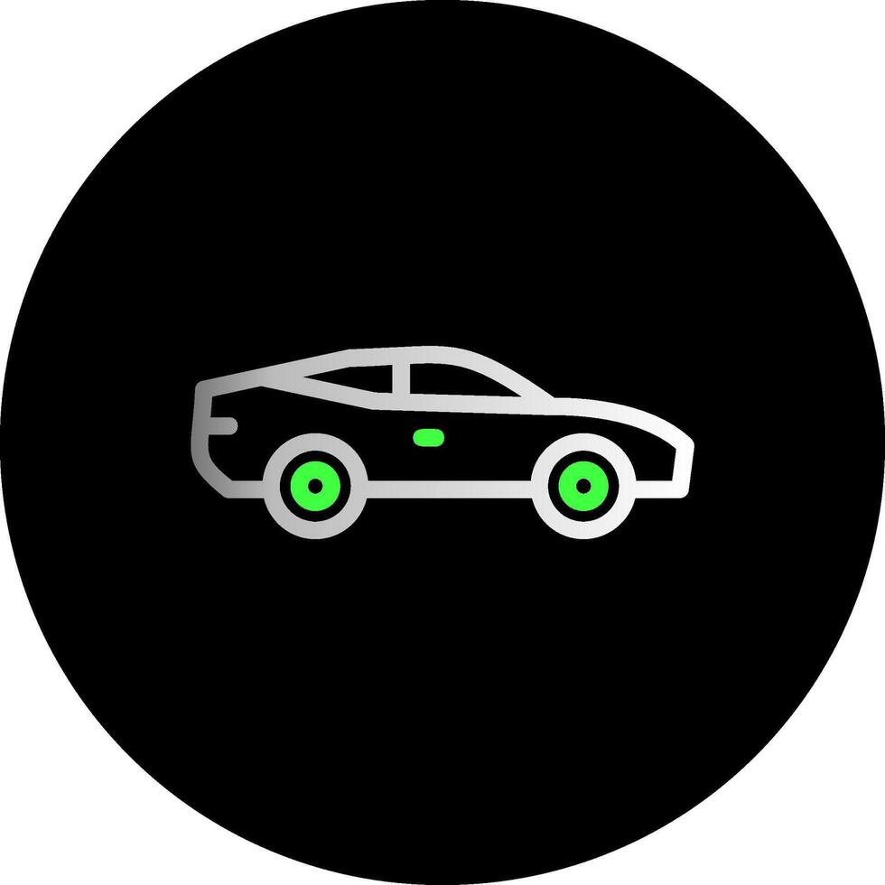 Car Dual Gradient Circle Icon vector